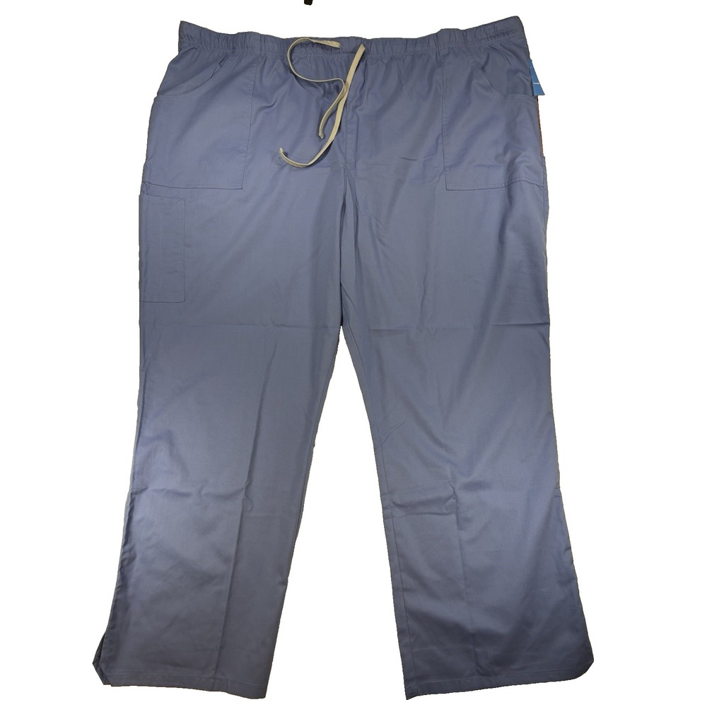 Landau #2035 BCMST Blue Unisex 4XL Scrub Pants Modern Fit Medical Nurse Workwear